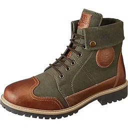 Royal Enfield Kargil Boots Olive Shoes-UK 8 (RLCSOA220351)