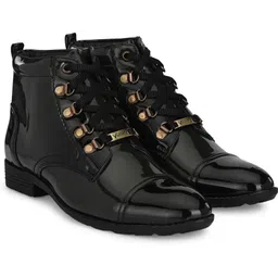 Royal Look Party Wear Shoes For Men ll Casual Shoes For Men ll Latest Patent Leather Boots for Men Boots For Men