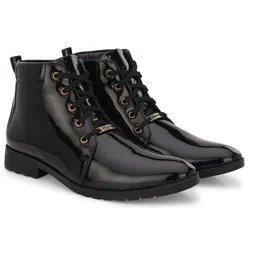 Royal VINTIQUE Party Wear ll Casual ll Latest Patent Leather Boots for Men Boots For Men