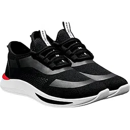 Running Shoes Sport Shoe for Men & Boy's- Black, UK 8