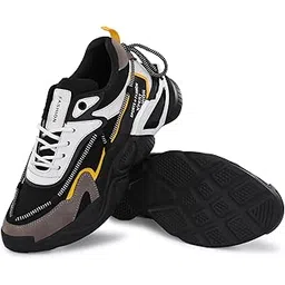 Running Walking Jogging Workout Shoes for Men | Stylish Shoes with Knitted & Light Weight Upper, Support Tech and Memory Foam Insole