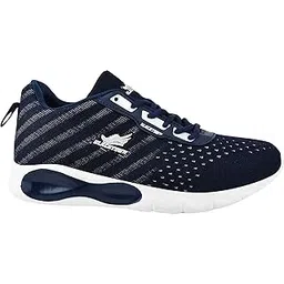 Running/Walking/Sports Shoes (906-NAVY Silver-9