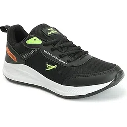 Running/Walking/Sports Shoes (911 Black P GREEN-10