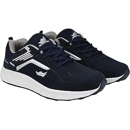 Running/Walking/Sports Shoes (AIR Navy Silver-8