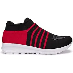 Running/Walking/Sports Shoes (Crose Black Red-7