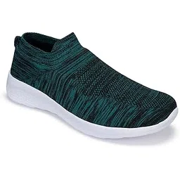 Running/Walking/Sports Shoes (Socks-1 Green-9