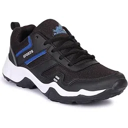Running/Walking/Sports Shoes (Tiger 4 Black R.Blue-6