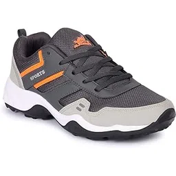 Running/Walking/Sports Shoes (Tiger 4 D.Grey ORANGE-10
