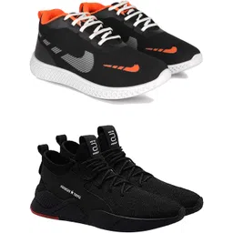 Running,Walking,Training,Sports Shoes,Casual shoe, Sneakers For Men (Pack Of 2) Running Shoes For Men