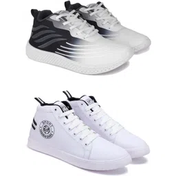 Running,Walking,Training,Sports Shoes,Casual shoe, Sneakers For Men (Pack Of 2) Running Shoes For Men