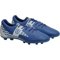 RUNY Men's Sports Shoes Polyurethane (PU) Solid Lace Up Football Stud for Men, Sports and Athletic Footwear, Comfortable Football Shoes