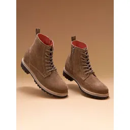 Ruosh Men High-Top Lace Up Regular Boots