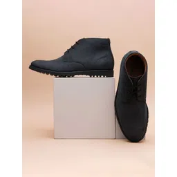 Ruosh Men Round-Toe Mid-Top Leather Regular Boots