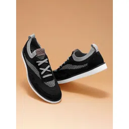 Ruosh Men Textured Comfort Insole Contrast Sole Lace-Ups Sneakers