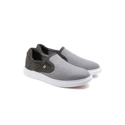 Ruosh Men Textured Lightweight Slip-On Sneakers