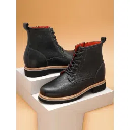 Ruosh Men's Black Derby Boots