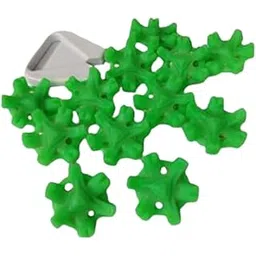 S4C Soft Spikes Replacement for Cricket Spike Shoes, Hockey, Golf & Other Sports, Metal Threading Screw Green Size-Big