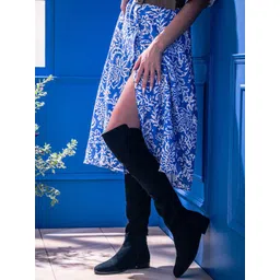 Saint G Black Suede High-Top Regular Boots