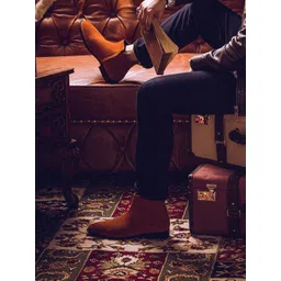 Saint G Men Mid-Top Leather Chelsea Boots