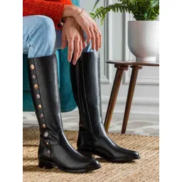 Saint G Women Casual Block-Heeled Winter Long Boots