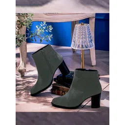 Saint G Women Grey Solid Chelsea Boots