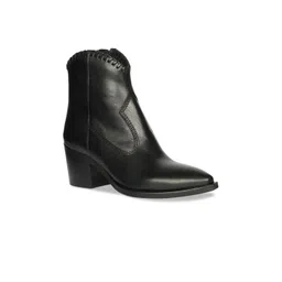Saint G Women Leather Block-Heeled Regular Boots
