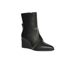 Saint G Women Leather Wedge-Heeled Regular Boots