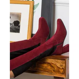 Saint G Women's Elexis Maroon Booties
