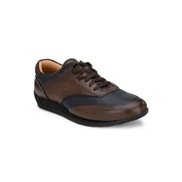 San Frissco Men Brown Colourblocked Sneakers