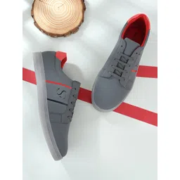San Frissco Men Grey Casual Sneakers