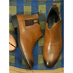 San Frissco Men Mid-Top Buckled Chelsea Boots