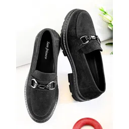 San Frissco Women Slip-On Sneakers with Buckle