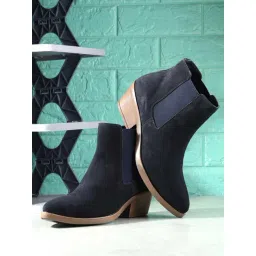 San Frissco Women's Blue Chelsea Boots