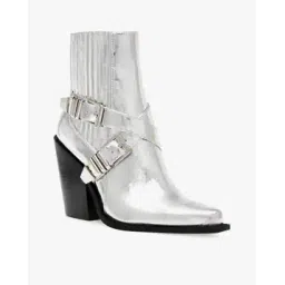 Scripter Silver Mid Booties