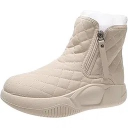 SECRET DESIREWinter Snow Boots Warm Lined Short Boots Fashion For Trekking Hiker Winter 39 Beige