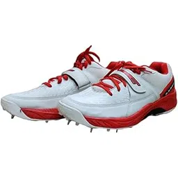 SEGA Men's Red, White Cricket Shoe - 11 UK