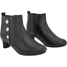 SF Fashion Boots for Women – Artificial Leather | Sleek, Versatile & Perfect for Casual Outfits | Color Black