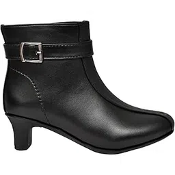 SF Women's Fashion Boots – Synthetic Leather | Comfortable, Trendy & Waterproof | Ethical Vegan Boots | Color Black