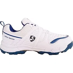 SG Steadler 6.0 Cricket Shoes, White/Royal Blue