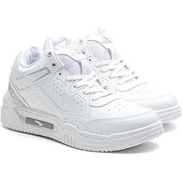 Shadow-11 Men’s Sneakers for Men | Premium All-White Design, Lightweight Cushion Sole & Trendy Streetwear Look | Daily Casual Comfort Shoes