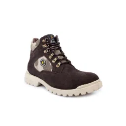 Shences Men's Brown Biker Boots