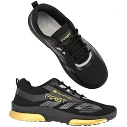 Shoe First Black Trendy & Stylish Running Shoes for Men