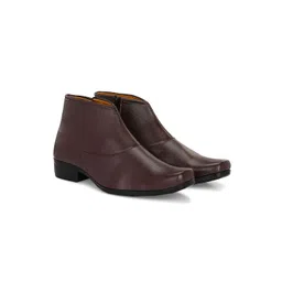 Shoe Island Men Zipper High Ankle Regular Boots