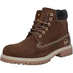 Shoes for Men's Synthetic Boots Leather Casual Shoes and Casual Sneakers MP-3-Brown Shoes