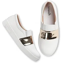 Shoes - Round White Sneakers Shoes for Women