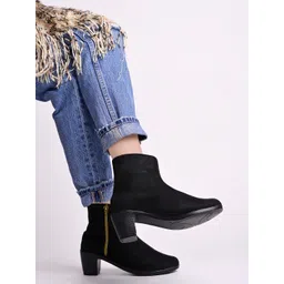 Shoetopia Women Block-Heeled Regular Boots