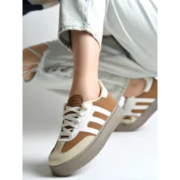 Shoetopia Women Brown Sneakers