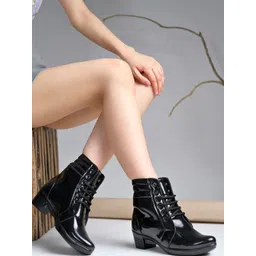 Shoetopia Women Lace-Up Ankle Boots