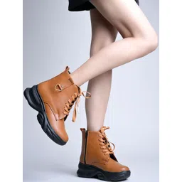 Shoetopia Women Mid Top Regular Boots