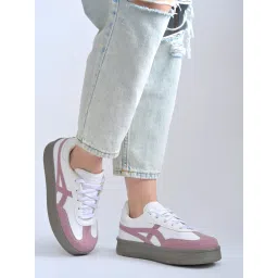 Shoetopia Women Pink Sneakers